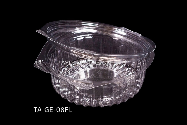 TAGE 08FL 8'OZ BOWL WITH HINGED FLAT LID (120X41) (25PCSX10=250PCS)