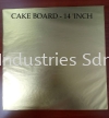 CAKE BOARD SQUARE (14''INCH) GOLD CAKE BOARD SQUARE CAKE BOARD