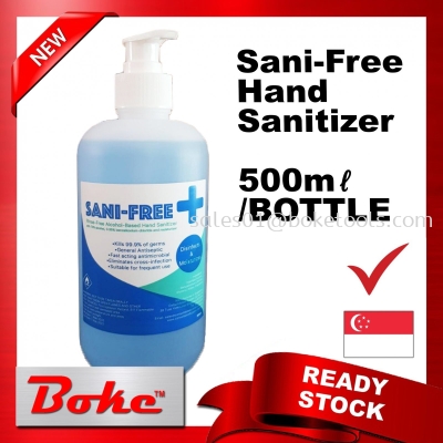 SANI-FREE  RINSE FREE WATER BASED HAND SANITIZER 500ML