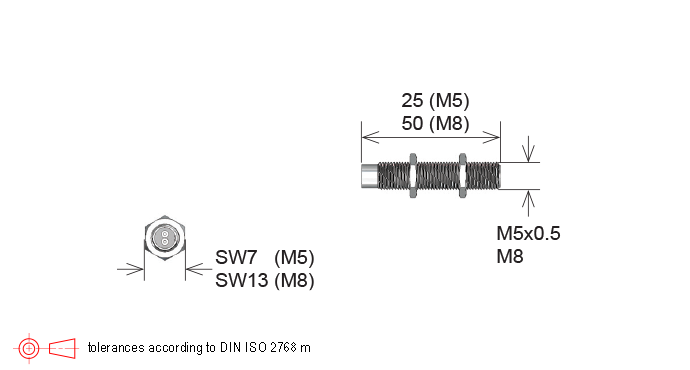 Standex M11/M5, M11/S8 Series Sensor Magnet in Housing