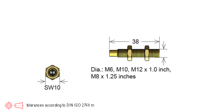 Standex M11/B6, B8, B10, B12 Series Sensor Magnet in Housing