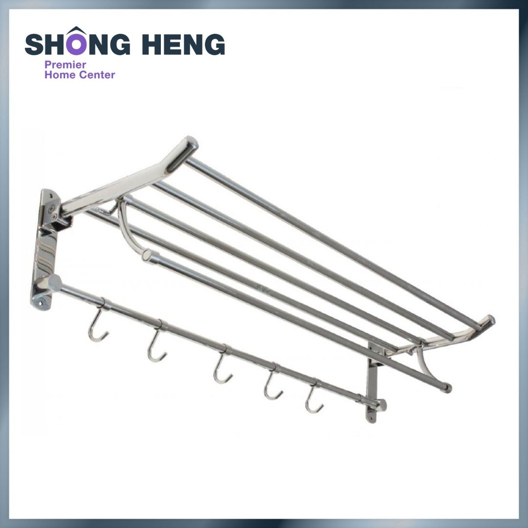 STAINLESS STEEL MULTI-PURPOSE FOLDABLE TOWEL RACKS (800MM)-LG138 LG 136