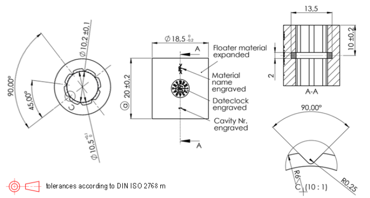 Standex MS04-PP Series Magnetic Float