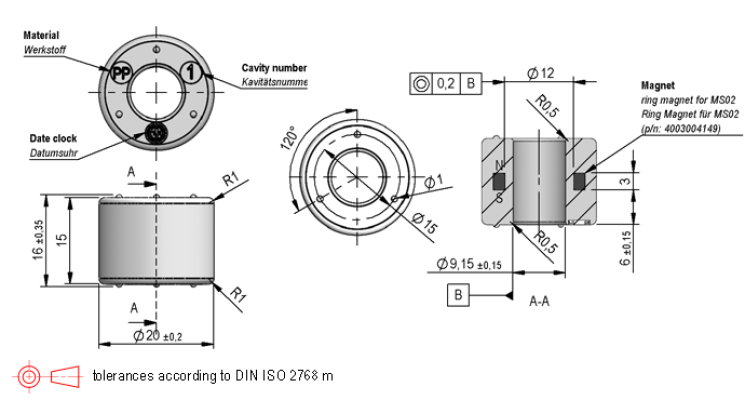 Standex MS08-PP Series Magnetic Float