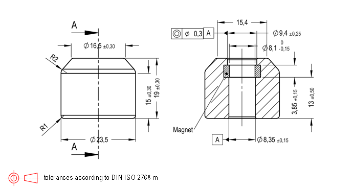 Standex MS01-NBR Series Magnetic Float