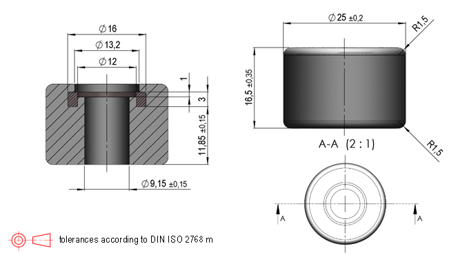 Standex MS02-NBR Series Magnetic Float