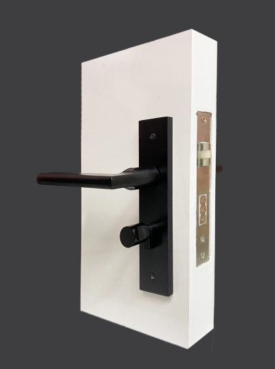 Mortise Lock Set - Matt Black 