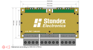 Standex 10kW-30kW Planar Transformers | Size 1100 Heatsink Planar Magnetics Standex