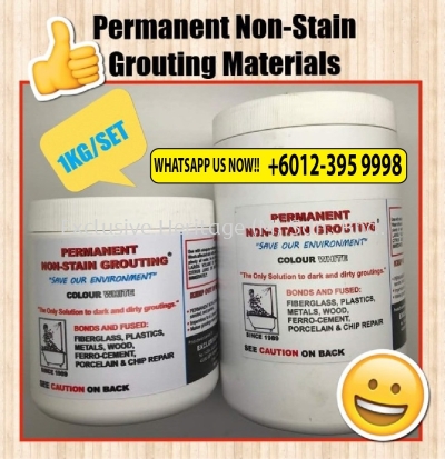 Permanent Non-Stain Grouting Materials™ - 1kg/set - White Color