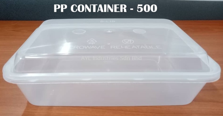 PP RECTANGULAR CONTAINER (500)