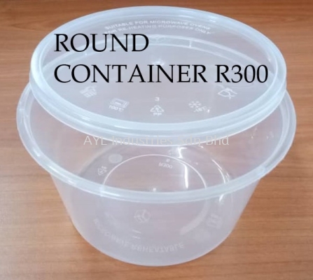 FELTON PP CONTAINER ROUND (R300) (L120XW120XW65MM)