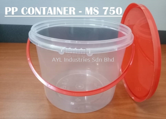 MS PP CONTAINER ROUND (MS 750) (119X119X86MM)