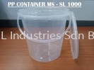 MS PP CONTAINER ROUND (MS-SL 1000) MS PP CONTAINER ROUND PP CONTAINER ROUND CONTAINER