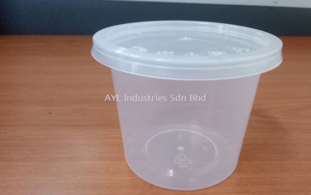 MS PP CONTAINER ROUND (MS-6) ( 75X75X6MM)