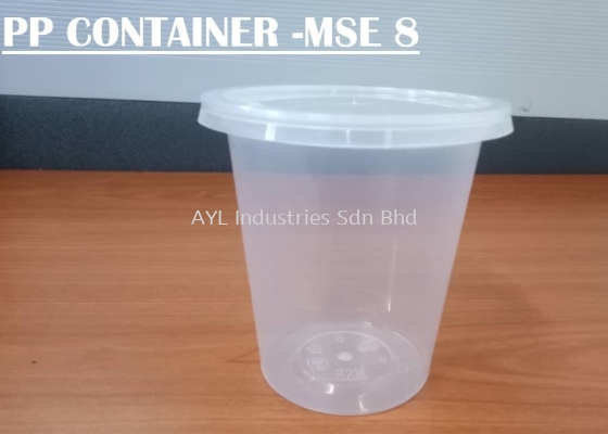 MSE PP CONTAINER ROUND (MSE 8) (74X74X7.5MM)