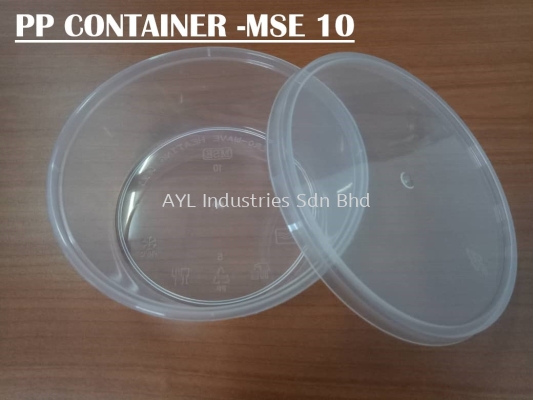 MSE PP CONTAINER ROUND (MES-10) (117X117X7.5MM)