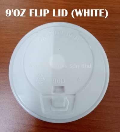 OKID 9'OZ FLIP LID (WHITE)