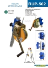 Rescue Lifting & Lowering Device FALL PROTECTION