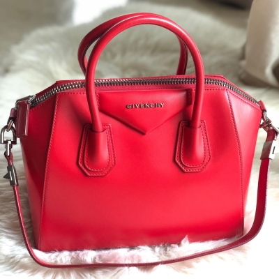 Givenchy Antigona Small Red Tote Bag