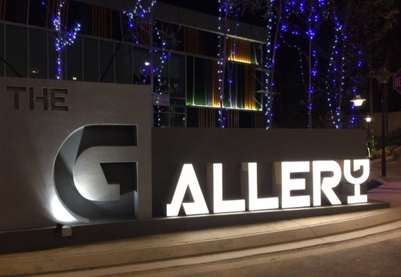 Outdoor signage-3D lettering aluminium box up with LED light