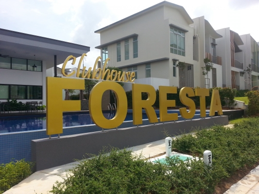 Outdoor signage-3D lettering aluminium box up with 2k painting