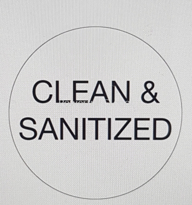 METO Label Clean & Sanitized Dia 26mm