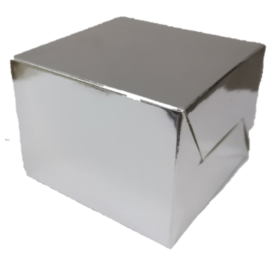 Silver Folding Cake Box