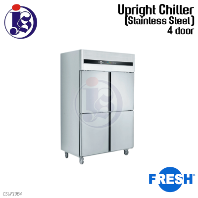 FRESH 4 Door Chiller (Stainless Steel) CSUF10B4