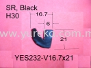 YES232 Black n or u Profile Silicone Rubber Extrusion Rubber Extrusion