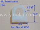 YES259 Clear D Profile Silicone Rubber Extrusion Rubber Extrusion