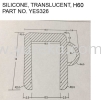 YES326 Clear n or u Profile Silicone Rubber Extrusion Rubber Extrusion