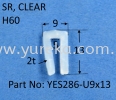 YES286 Clear n or u Profile Silicone Rubber Extrusion Rubber Extrusion