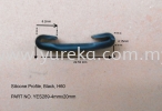 YES289 Black Other Shape Silicone Rubber Extrusion Rubber Extrusion