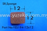 YES194-12x12 Sponge Sq Silicone Sponge Extrusion Rubber Extrusion