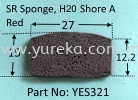 YES321 Sponge Silicone Sponge Extrusion Rubber Extrusion