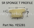 YES281 Sponge T Silicone Sponge Extrusion Rubber Extrusion