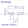 YES312 Sponge T Silicone Sponge Extrusion Rubber Extrusion