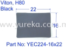 YEC-224-16x22 VITON Viton Rubber Extrusion Rubber Extrusion