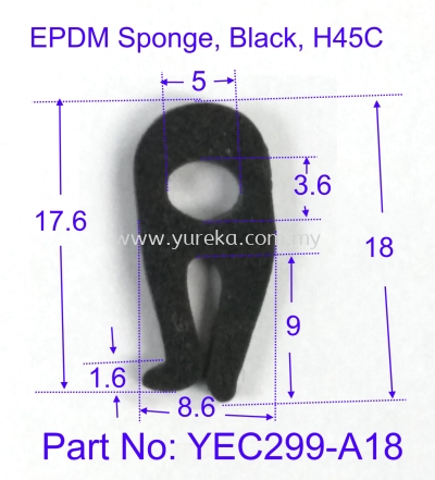 YEC-299- A 18 Sponge EPDM