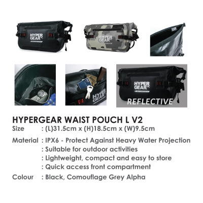 HYPERGEAR WAIST POUCH L V2