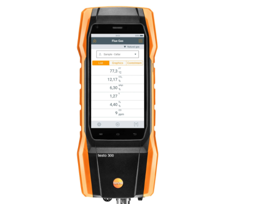 TESTO FLUE GAS ANALYZER (O2, CO UP TO 4,000 PPM)(0633 3002 70)