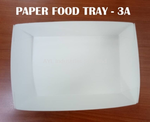 OKID PAPER FOOD TRAY (3A) (180X120X5MM)
