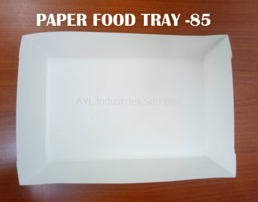 OKID PAPER FOOD TRAY (PAFT 85) (200X125X4MM)