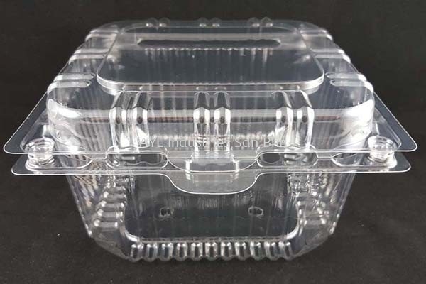 BENXON FRUITS & VEGGIE CLEAR CONTAINER (BX-1500-115H) (200X175X115)(200PCS)