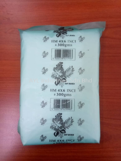 HM HDPE PLAIN BAG (4X6) (300G)