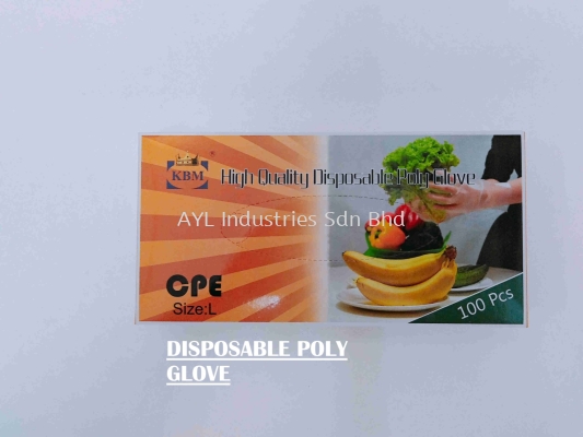 KBM Disposable Poly Glove