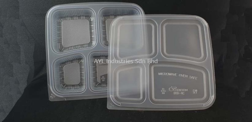 BENXON LUNCH BOX (BTB-4C) (LIDS 230X220X5)(BASE 230X220X35)(300 PCS)(3X100PCS)