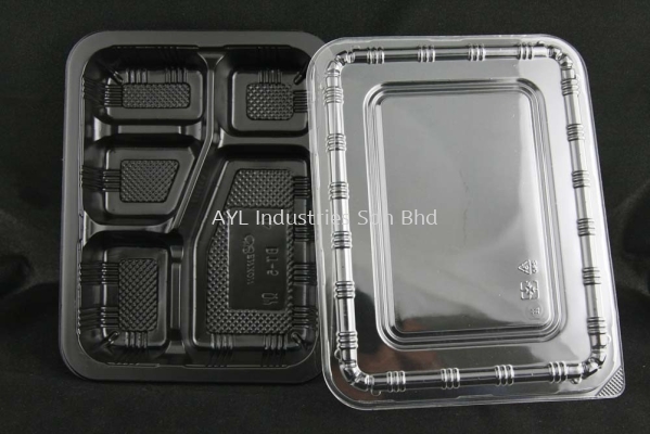 BENXON LUNCH BOX (BT-5) (LIDS 235X185X20)(225X175X35)(600PCS) (12X50PCS)