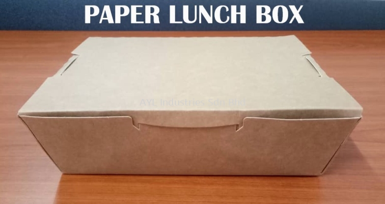 PAPER LUNCH BOX SAIZ M (WOOD COLOR) (172X123X4)