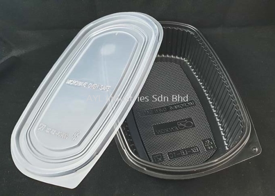 BENXON PP LUNCH BOX (BX-LB-1C) (LIDS 240X155X8) (BASE 240X155X56) (400PCS) (8X50PCS)